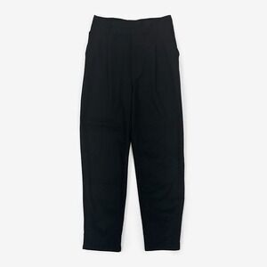 Zara Black Trousers Size S High Waist Pleated Pants‎ Career Office Minimalist